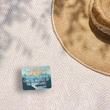 John Muir Cool Winds Mountain Quote Sticker