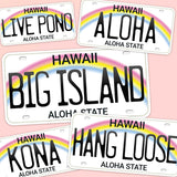 Hawaii License Plate Stickers