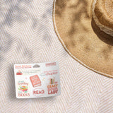 Book Sticker Sheet - Set of 6 Mini Reading Decals