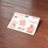 Book Sticker Sheet - Set of 6 Mini Reading Decals
