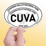 Cuyahoga Valley National Park White Oval Bumper Sticker