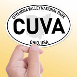 Cuyahoga Valley National Park White Oval Bumper Sticker