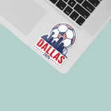 Dallas TX Skyline USA Soccer Sticker - DFW Texas Sports Decal 2026