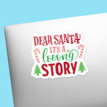 Dear Santa Sticker on Laptop
