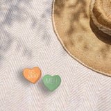 Meh Funny Candy Heart Sticker - Mini Valentines Day Decal