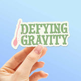 Defying Gravity Musical Movie Quote Sticker for Water Bottle