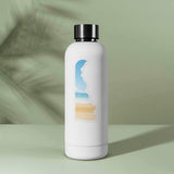 Sandy Beach Delaware Shore Sticker on Water Bottle