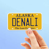 Denali Alaska License Plate Stickers