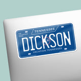 Tennessee License Plate Bumper Stickers - Choose Your TN City or Phrase Decal