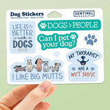 Dog Sticker Sheet - Set of 6 Mini Pet Decals