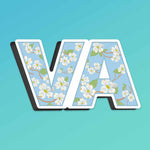 Dogwood Flower Virginia Car Magnet, Floral VA Flexible Fridge Magnet, Chesapeake Norfolk Richmond Alexandria NOVA Cute Southern Gift