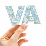 Dogwood Flower Virginia Car Magnet, Floral VA Flexible Fridge Magnet, Chesapeake Norfolk Richmond Alexandria NOVA Cute Southern Gift