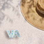 Cute Dogwood VA State Flower Virginia Bumper Sticker Outdoors on Beach Blanket
