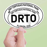 Dry Tortugas National Park White Oval Bumper Sticker