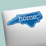 Royal Blue North Carolina Home Sticker - Cute Durham NC Decal