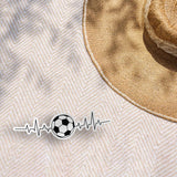 EKG Soccer Sticker - Cool Sports Life Decal for Water Bottle