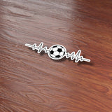 EKG Soccer Sticker - Cool Sports Life Decal for Water Bottle