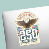 America's 250th Anniversary Eagle Sticker - Cool Patriotic 2026 USA Decal