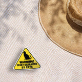 Easily Distracted by Cats Sticker - Funny Animal Quote Decal