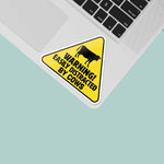 Easily Distracted by Cows Decal on Laptop