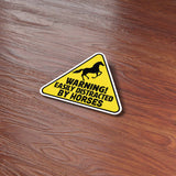 Easily Distracted by Horses Sticker - Funny Farm Decal
