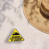 Easily Distracted by Sunsets Sticker - Funny Nature Decal