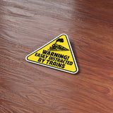 Easily Distracted by Trains Sticker - Funny Transit Decal