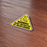 Easily Distracted by Wildflowers Sticker - Funny Nature Decal