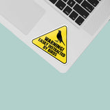 Easily Distracted by Birds Sticker on Laptop