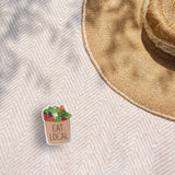 Eat Local Sticker - Cute Food Decal for Laptop