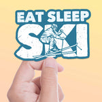 Eat Sleep Ski Winter Sports Sticker