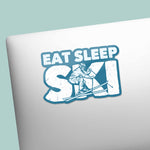 Eat Sleep Ski Winter Sports Sticker