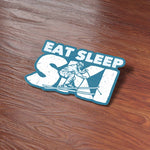 Eat Sleep Ski Winter Sports Sticker