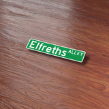 Elfreth's Alley Philly Street Sign Sticker - Old City Philadelphia Decal