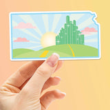 Emerald City Kansas Musical Movie Sticker for Water Bottle