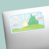 Emerald City Kansas Musical Movie Sticker for Water Bottle