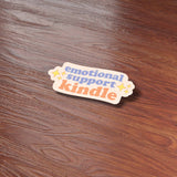 Emotional Support Kindle Book Sticker - Cute Reading Decal