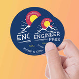 Engineer Pass Colorado Stickers Set