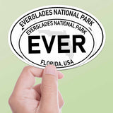Everglades National Park White Oval Bumper Sticker