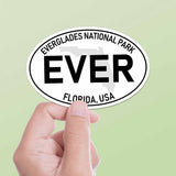 Everglades National Park White Oval Bumper Sticker