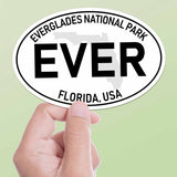 Everglades National Park White Oval Bumper Sticker