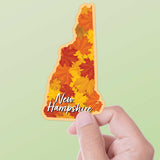 New Hampshire Autumn Leaves Fall Sticker