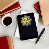 Nuclear Gear Post Apocalyptic Gaming Sticker - Cool Video Game Decal for Laptop