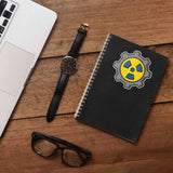 Nuclear Gear Post Apocalyptic Gaming Sticker - Cool Video Game Decal for Laptop