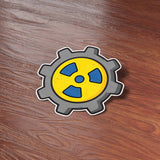 Nuclear Gear Post Apocalyptic Gaming Sticker - Cool Video Game Decal for Laptop
