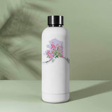 Cute Floral Alaska Decal on Water Bottle