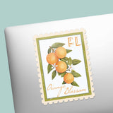 Florida State Flower Orange Blossom Sticker - FL Vintage Stamp Decal