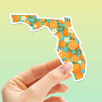 Florida Orange Bumper Sticker - Cute FL Decals