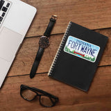 Indiana License Plate Bumper Stickers - Choose Your IN City or Phrase Decal