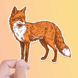 Red Fox Sticker - Cool Animal Decal